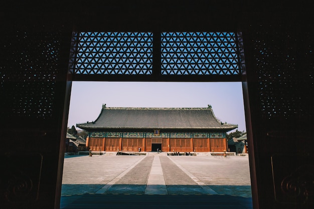 Foto uitzicht op de tempel