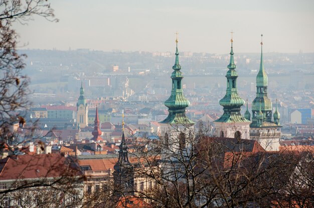 Foto uitzicht op de tsjechische stad brno.