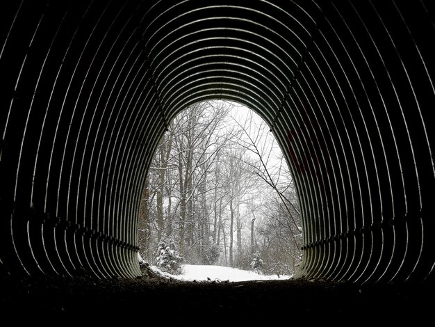 Foto uitzicht op de tunnel