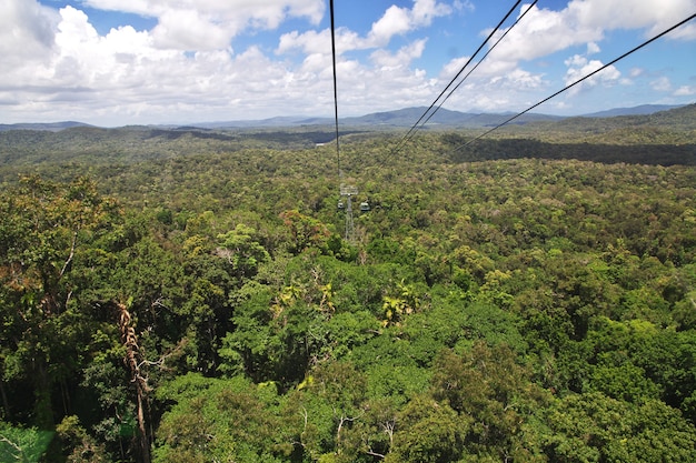 Uitzicht op de vallei van Kuranda, Cairns, Australië