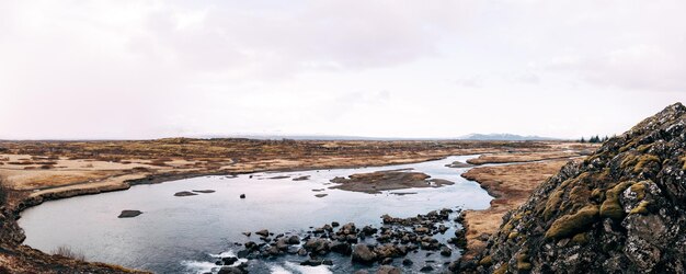 Foto uitzicht op een droog landschap