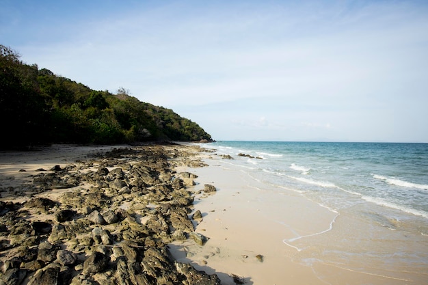 Uitzicht op een prachtig paradijsachtig strand op het eiland Ko Yao in het zuiden van Thailand