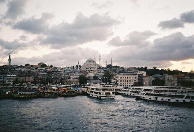 Uitzicht op het centrum van Istanbul, Turkije