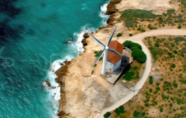 Uitzicht op het Daku-eiland vanuit de lucht, gemaakt met een drone boven het prachtige eilandconcept over reisnatuur en mariene landschappen