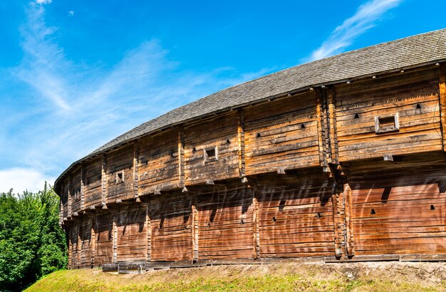 Uitzicht op het fort van Baturyn in de oblast Chernihiv van Oekraïne