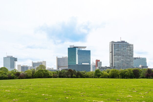 Foto uitzicht op het internationale centrum van venetië