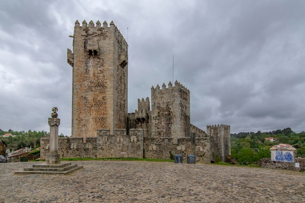 Uitzicht op het kasteel van Sabugal in Portugal