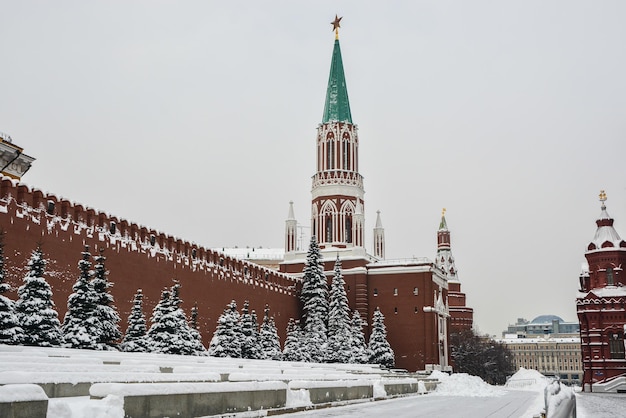 Uitzicht op het Kremlin van Moskou