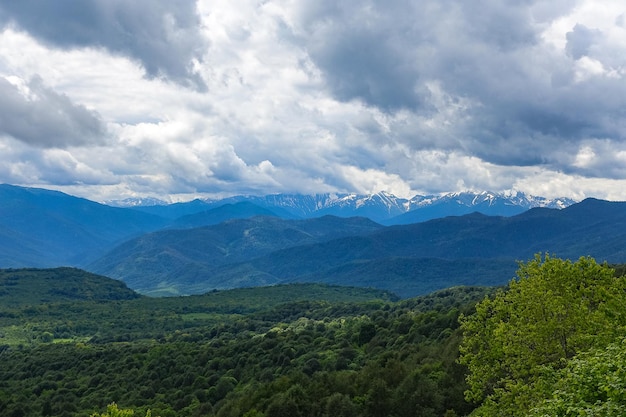 Uitzicht op het LagoNaki-plateau in Adygea The Kaukasus Mountains Rusland 2021