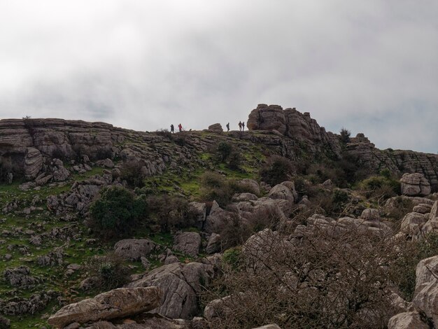 Uitzicht op het natuurpark El Torcal de Antequera.