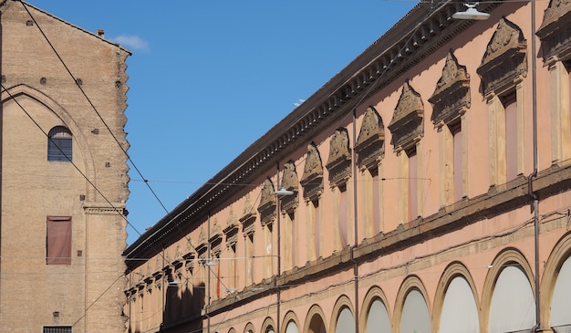 Uitzicht op het oude stadscentrum in Bologna