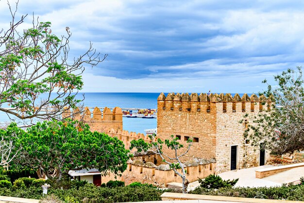 Uitzicht op het prachtige monumentale complex van La Alcazaba in Almeria, Spanje