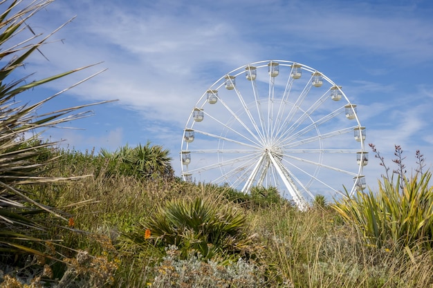 Uitzicht op het reuzenrad in Eastbourne