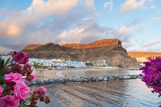 Uitzicht op het strand in gran canaria