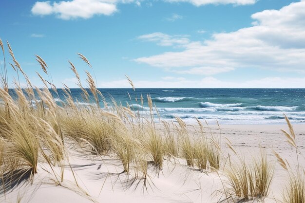 Uitzicht op het strand