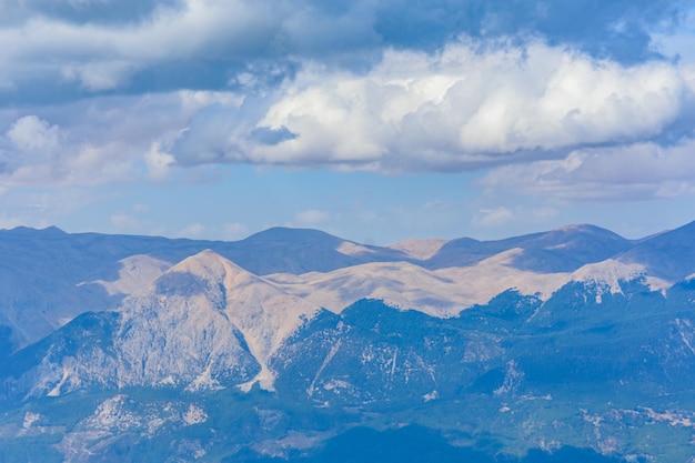 Uitzicht op het Taurusgebergte vanaf de top van de Tahtali-berg