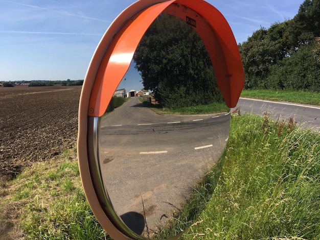 Foto uitzicht op het veld tegen de lucht