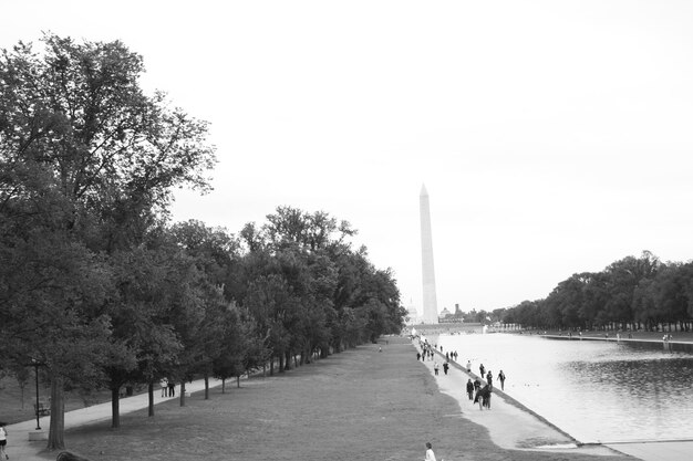 Foto uitzicht op het washington monument