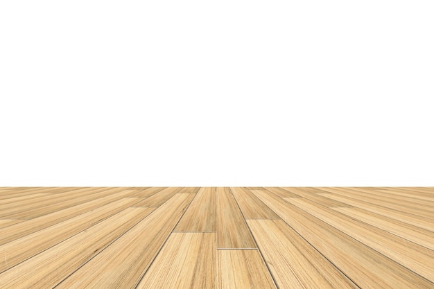 Uitzicht op houten vloer tegen de muur