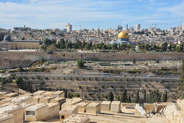 Uitzicht op Jeruzalem vanaf de Olijfberg