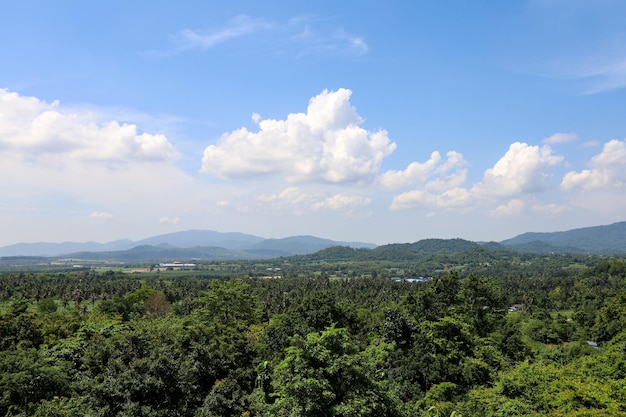 Uitzicht op landschap berg is prachtige natuur