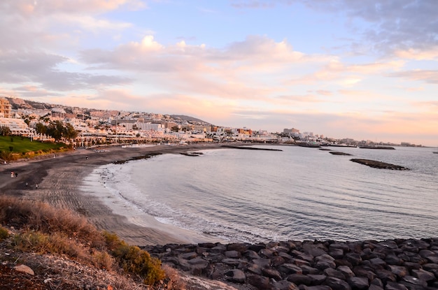 Uitzicht op Playa de Fanabe Adeje Tenerife