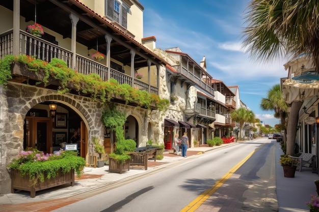 Uitzicht op St. George Street in St. Augustine