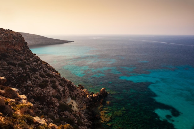 Uitzicht op Tabaccara Lampedusa