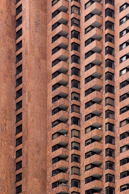 Uitzicht op woongebouw in Bogota, Colombia