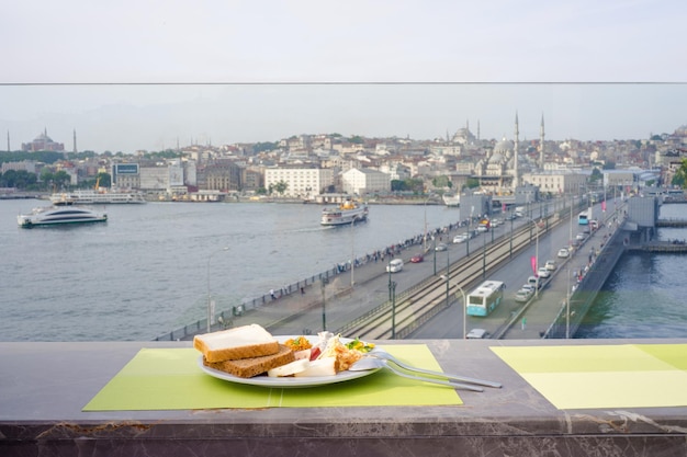 Foto uitzicht over de stad