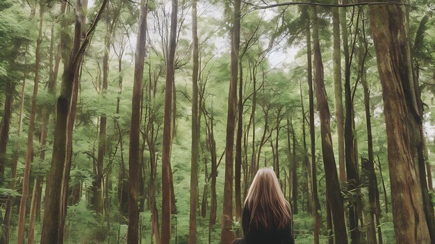 Uitzicht van een fotograaf met camera's in de bomen HD kwaliteit foto