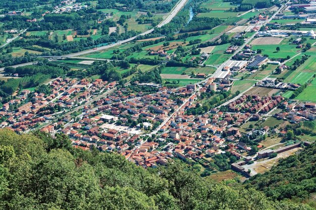 Uitzicht vanaf de abdij van San Miche Uitzicht vanaf de abdij van San Michele