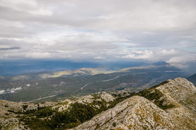 Uitzicht vanaf de berg Biokovo, Kroatië