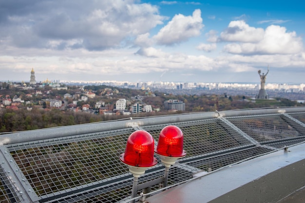 Uitzicht vanaf de hoogten van Kiev