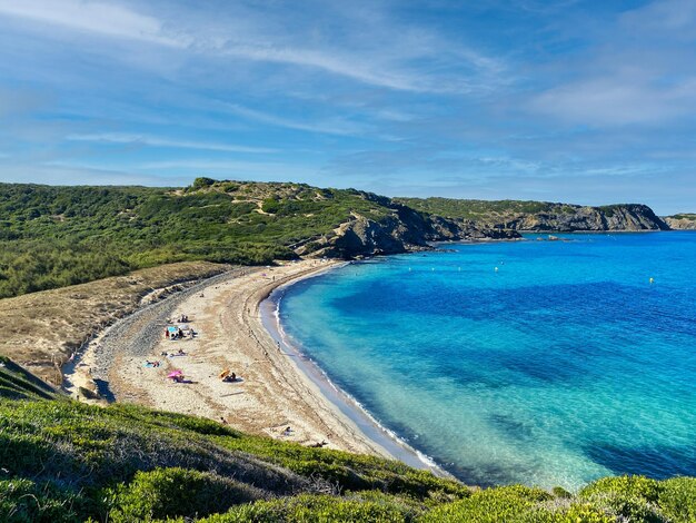 uitzicht vanaf de stranden van menorca