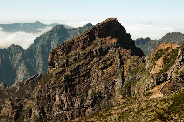 Uitzicht vanaf de top van de berg pico do arieiro