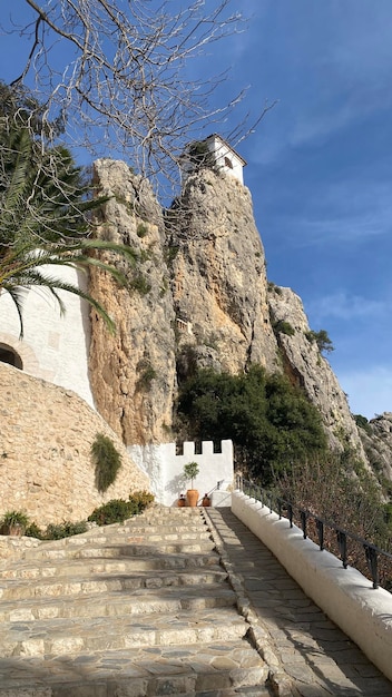 Uitzicht vanaf El Castell de Guadalest, Alicante, Spanje