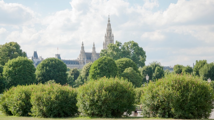 Uitzicht vanaf hofburg paleis