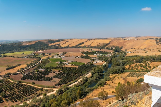 Uitzicht vanuit het gezichtspunt van Arcos de la Frontera in Cadiz Andalusië