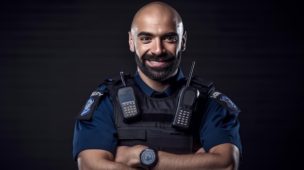 Photo uk police officer portrait