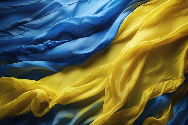 Photo ukraine flag background