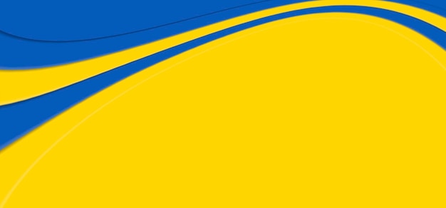 ukraine silhouette flag isolated on yellow background stock photo