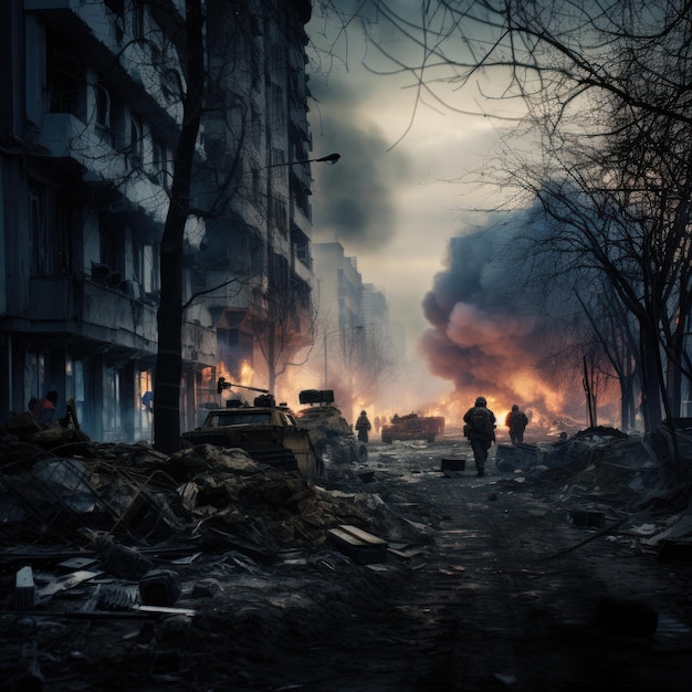 Ukraine war zone