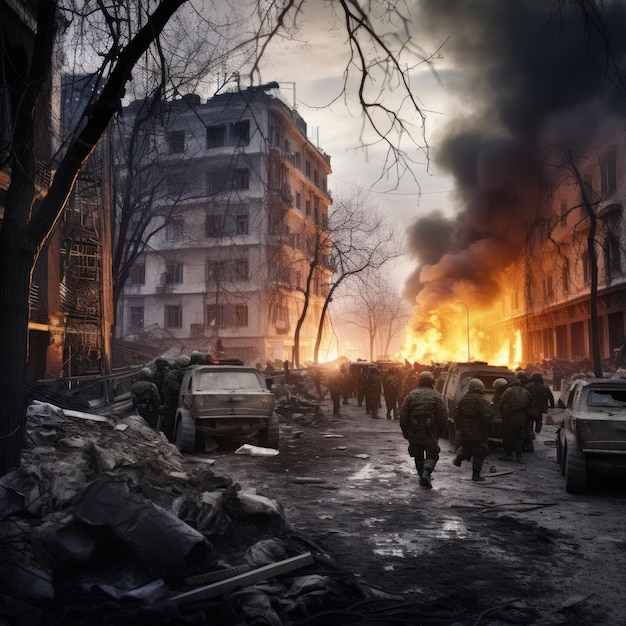 Ukraine war zone