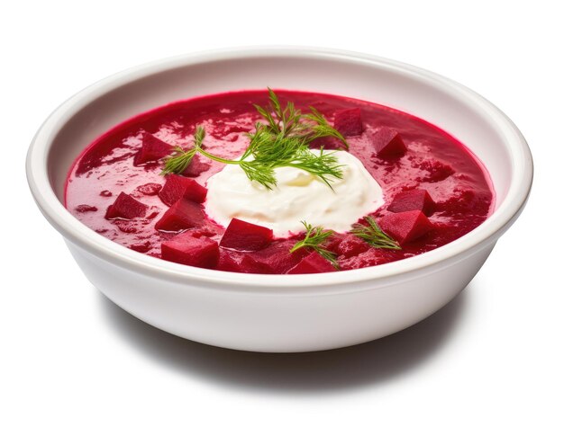 Ukrainian beet root soup borscht