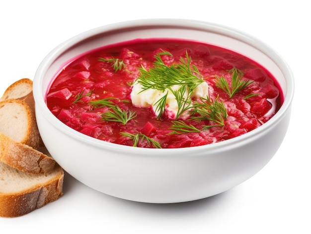 Ukrainian beet root soup borscht