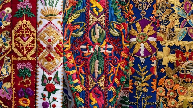 Ukrainian embroidery folk arts and crafts