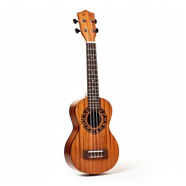 Ukulele met witte achtergrond hoge kwaliteit ultra hd