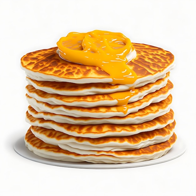 The Ultimate Buttermilk Pancake Stack Generated by AI