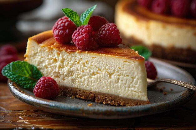 ultimate creamy cheesecake professional advertising food photography